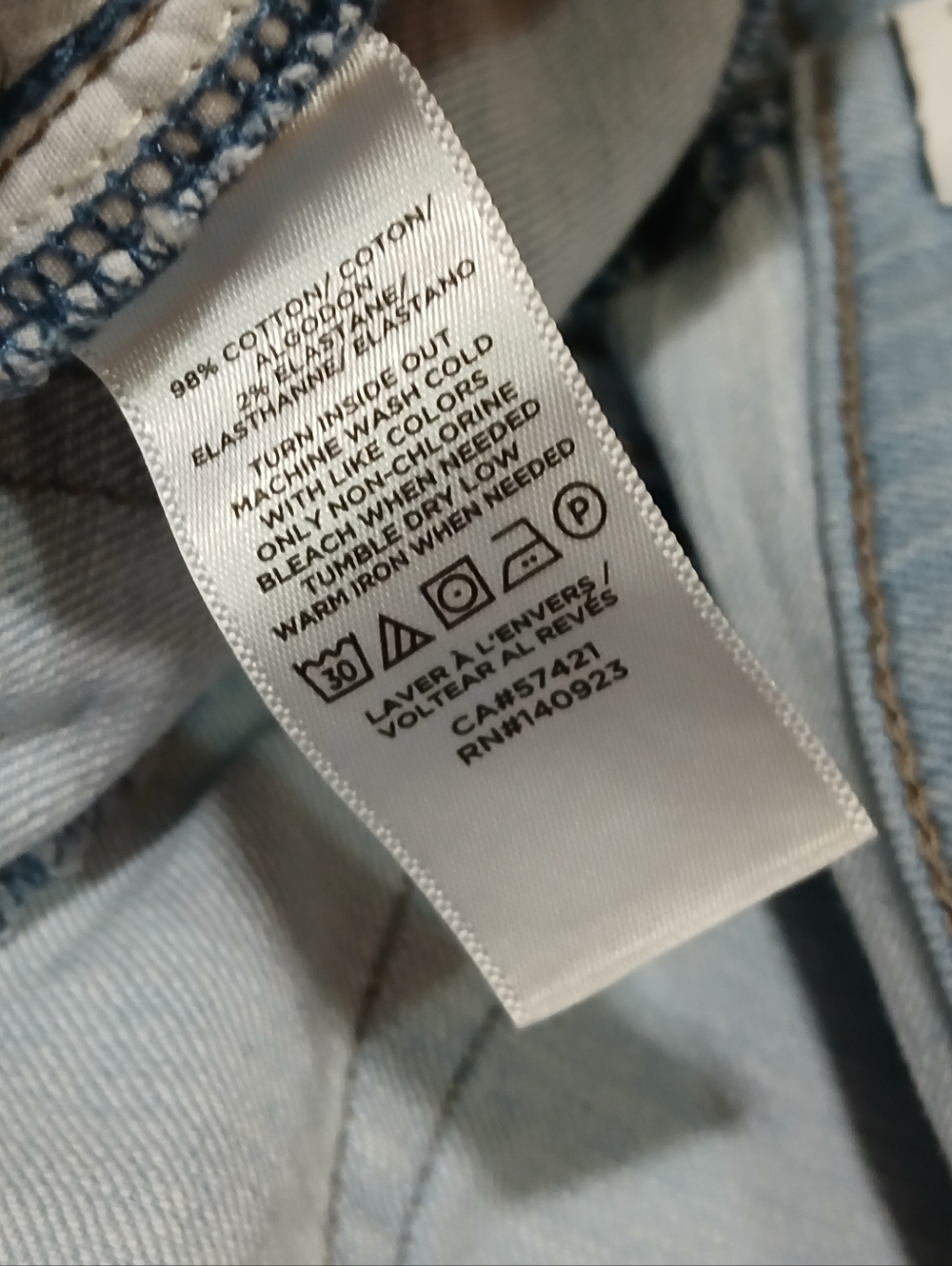 LOFT Size 6 Light Blue Straight-Leg Jeans - Picture 3 of 6